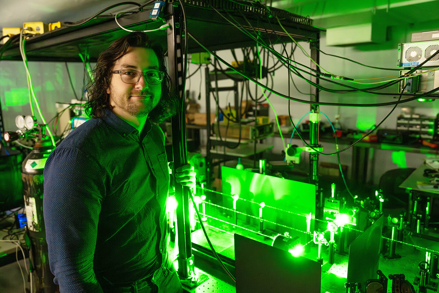 Will Hutchins, a mechanical and aerospace engineering Ph.D. candidate, helped lead a University of Virginia team that revealed a radical new way to move heat faster than ever before. Credit: Matt Cosner, University of Virginia School of Engineering and Applied Science
