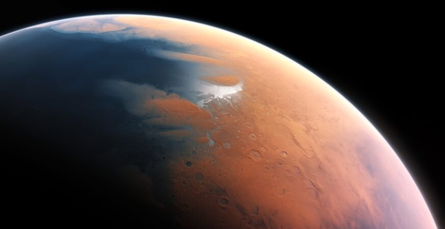 Radar view suggesting thick underground ice layers beneath Mars’ surface