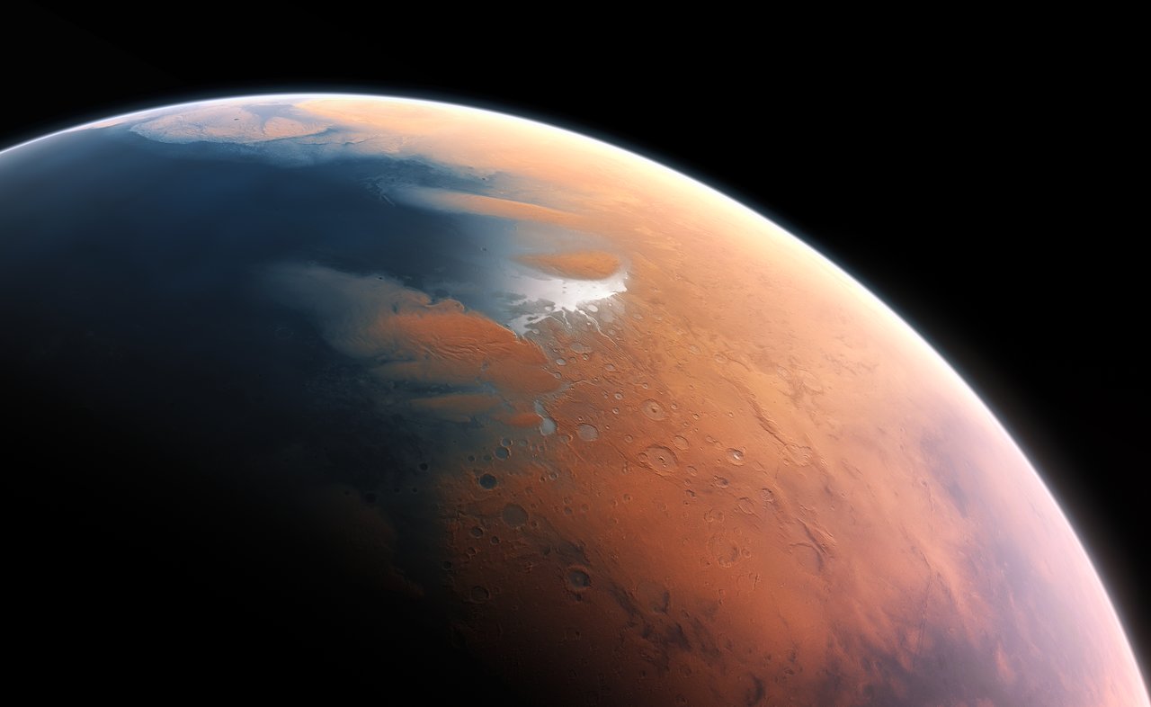 Radar view suggesting thick underground ice layers beneath Mars’ surface